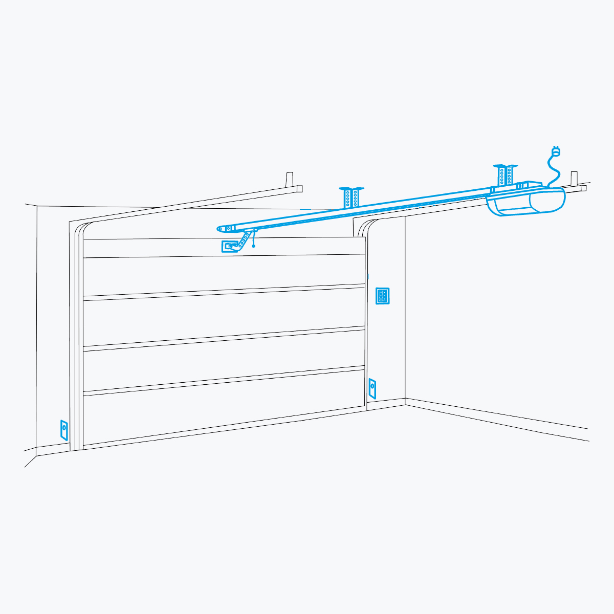 Aandrijvingen voor garagedeur 6 971a came szeroki zakres