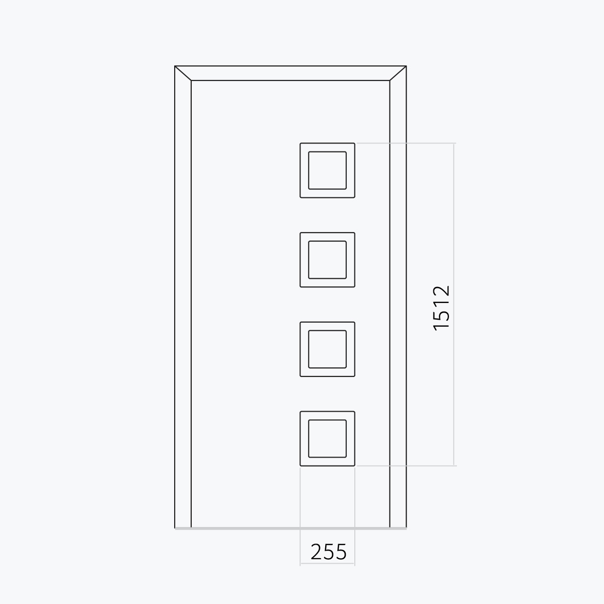 Aluline deurpanelen 491 aluline 122