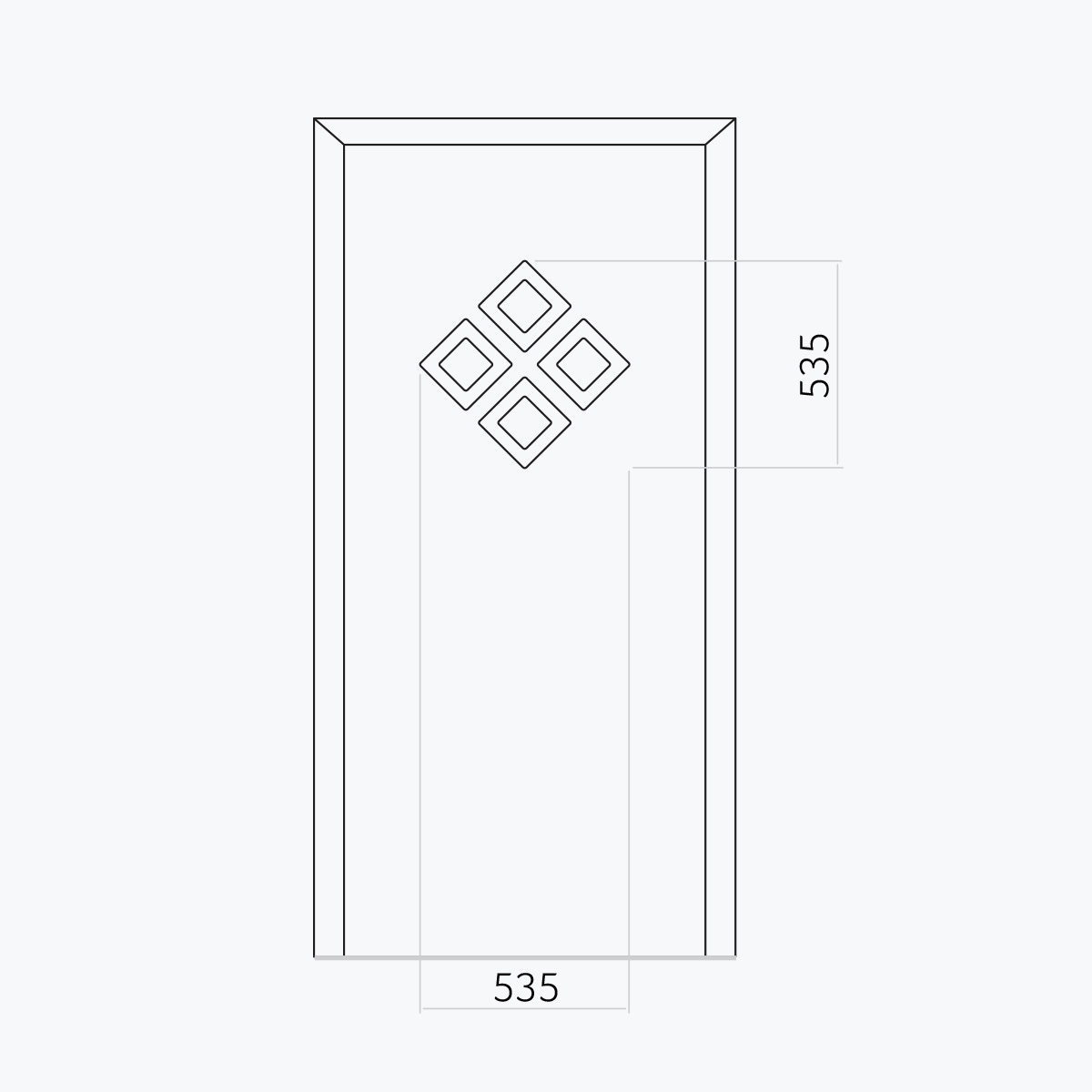 Aluline deurpanelen 416 aluline 82