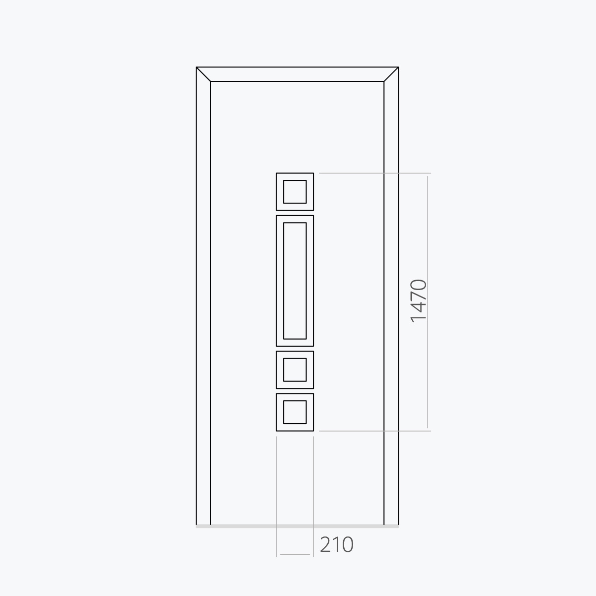 Aluline deurpanelen 267 ekoline 1