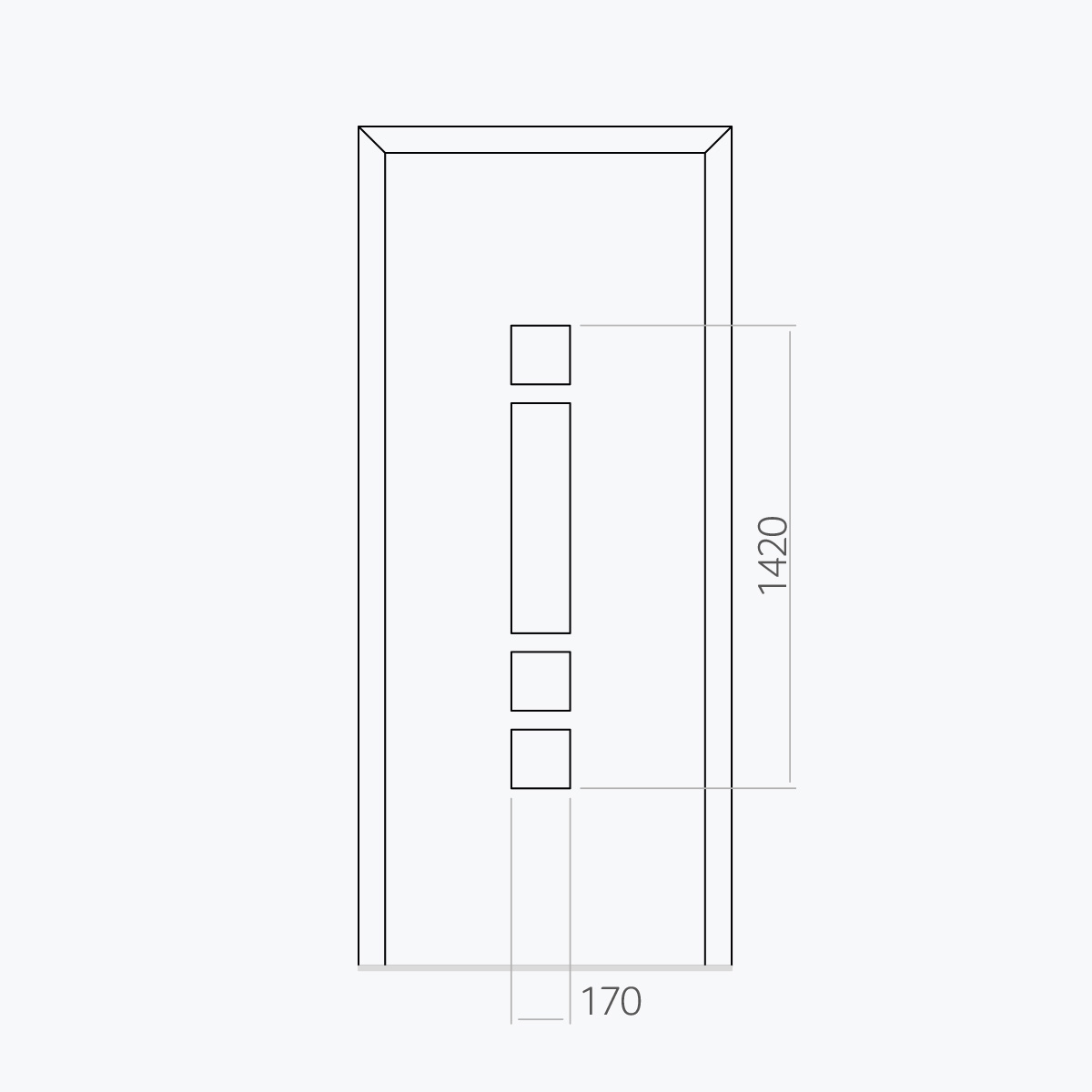 Aluline deurpanelen 266 ekoline 1