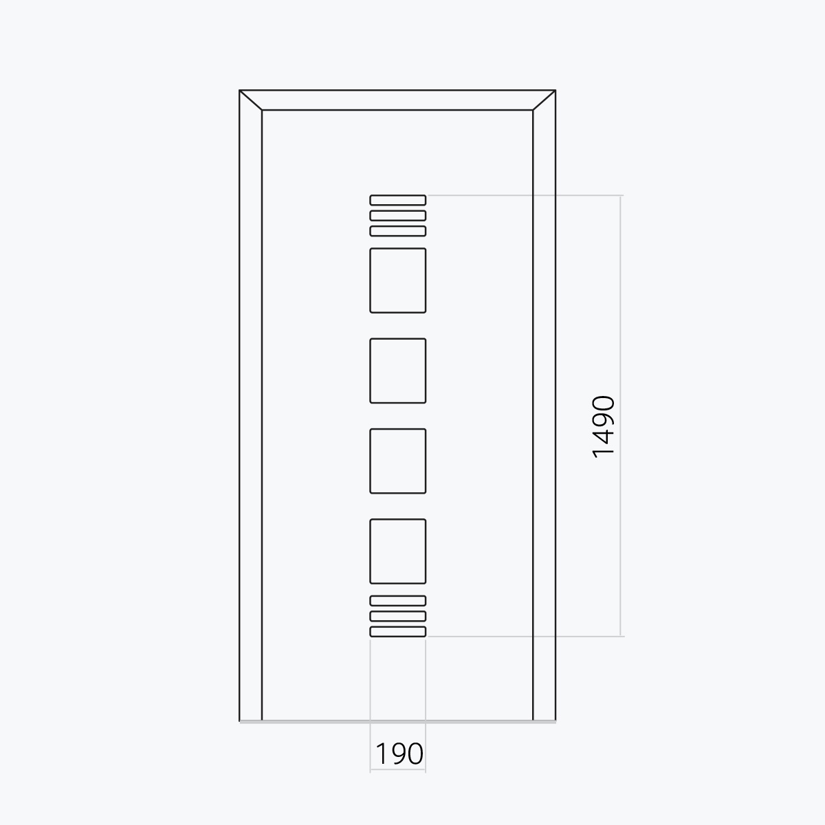 Aluline deurpanelen 475 ekoline 114