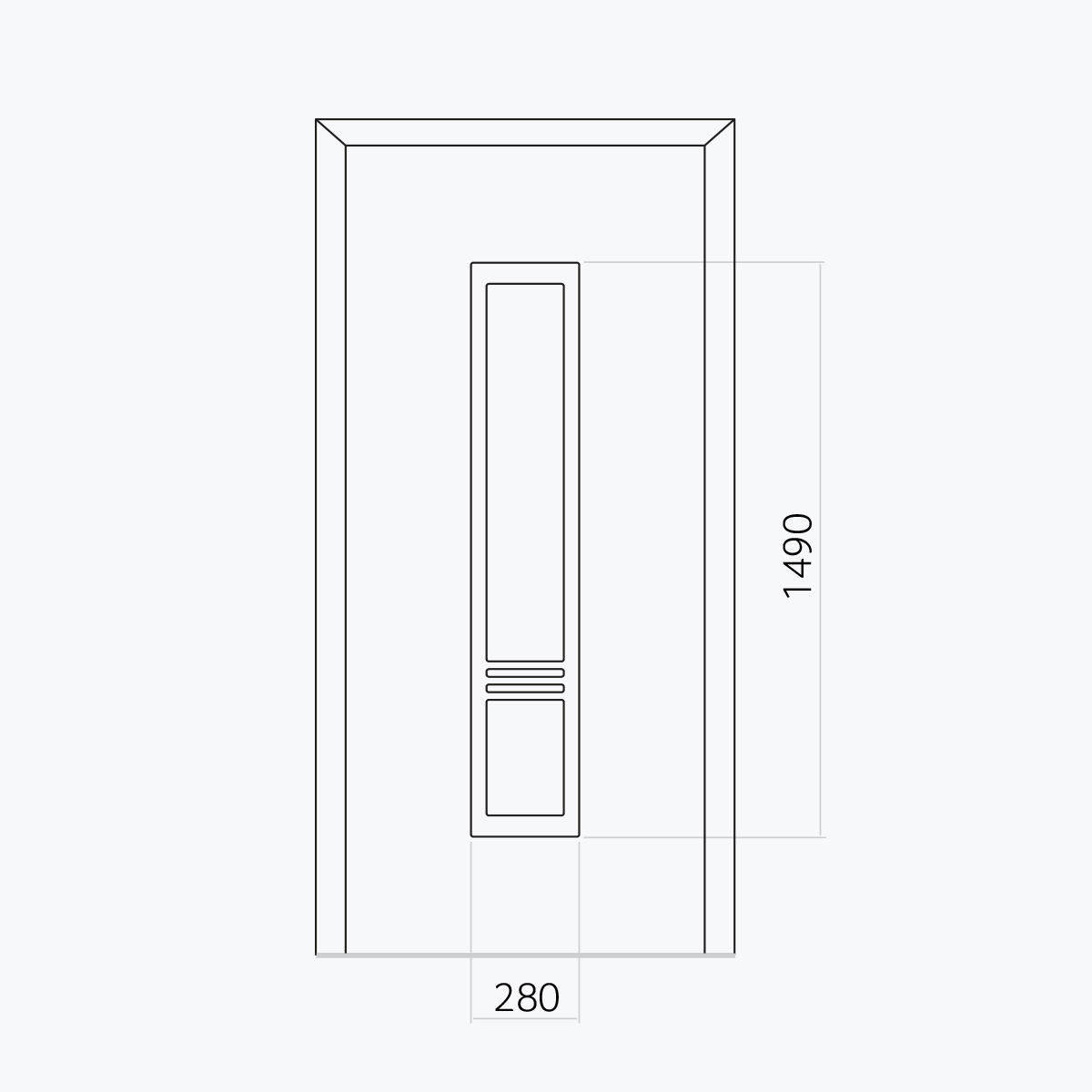 Aluline deurpanelen 482 ekoline 117