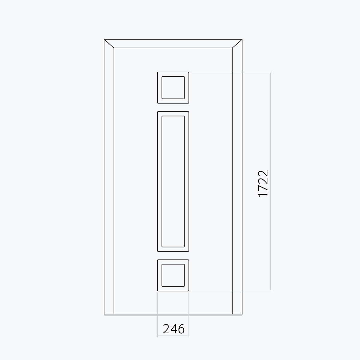 Aluline deurpanelen 489 ekoline 121