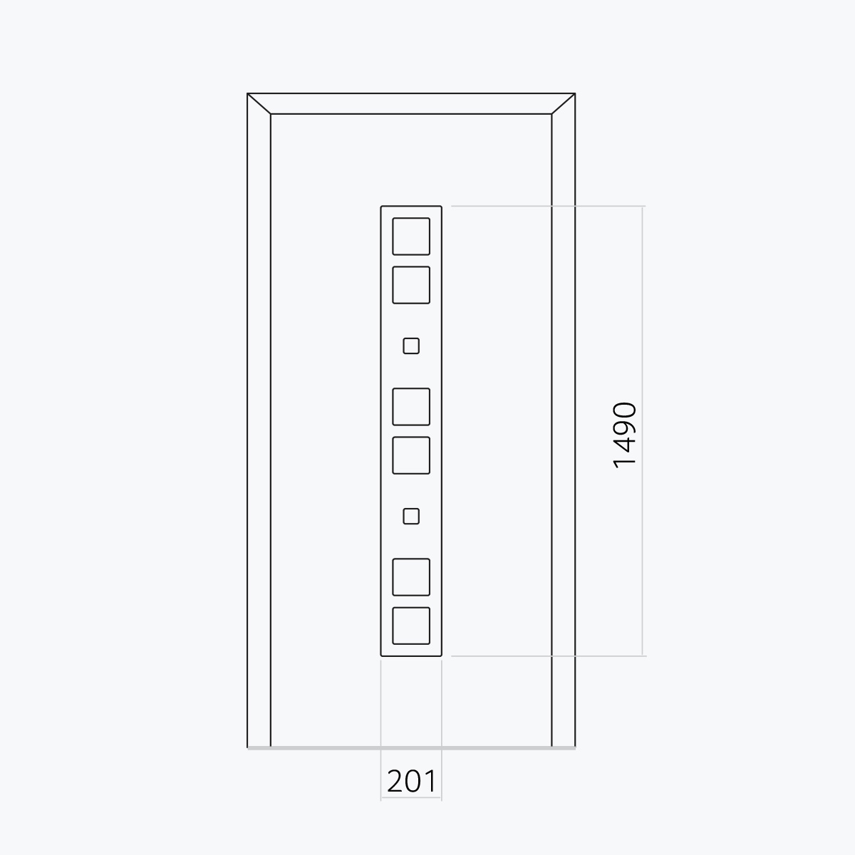 Aluline deurpanelen 493 ekoline 123