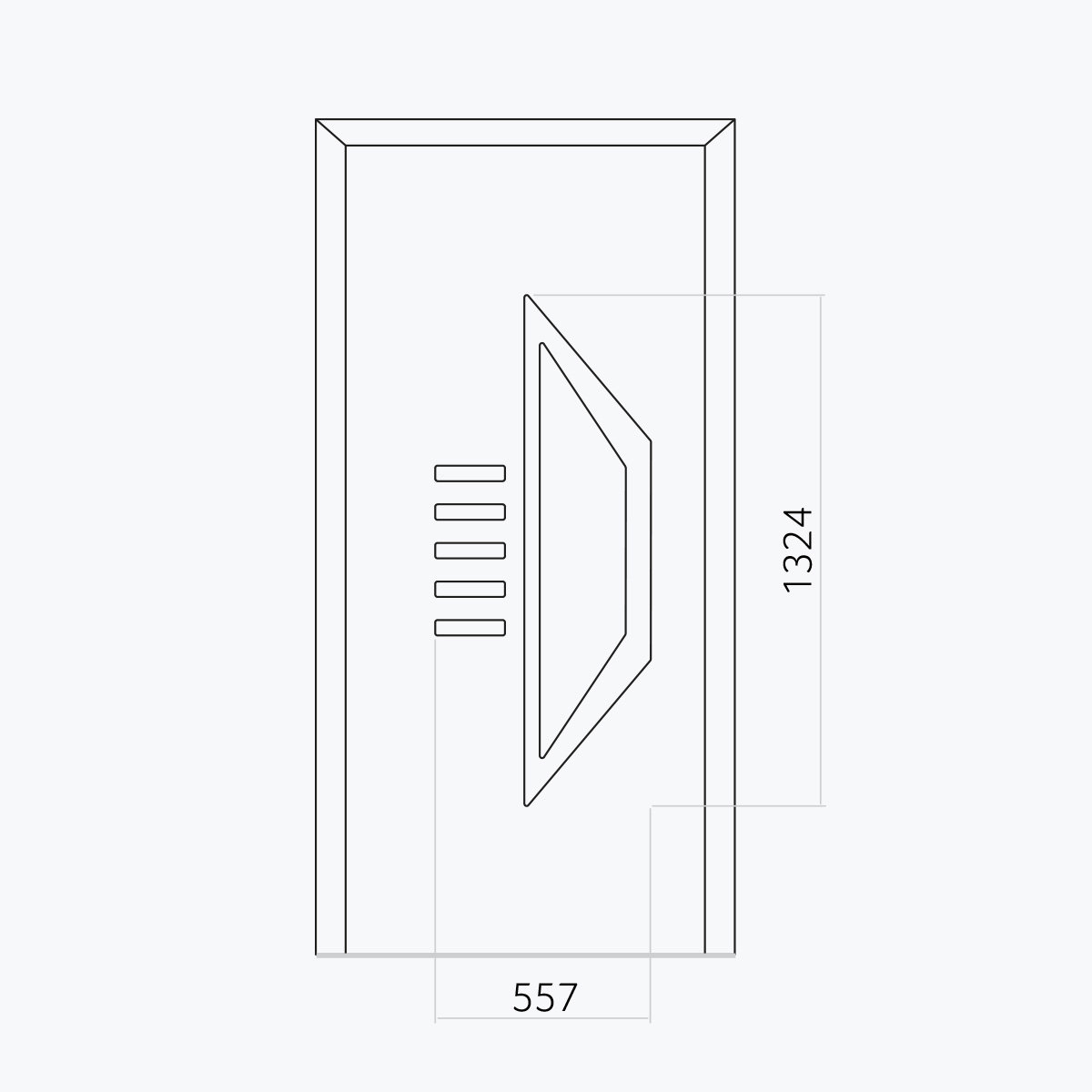 Aluline deurpanelen 497 ekoline 125