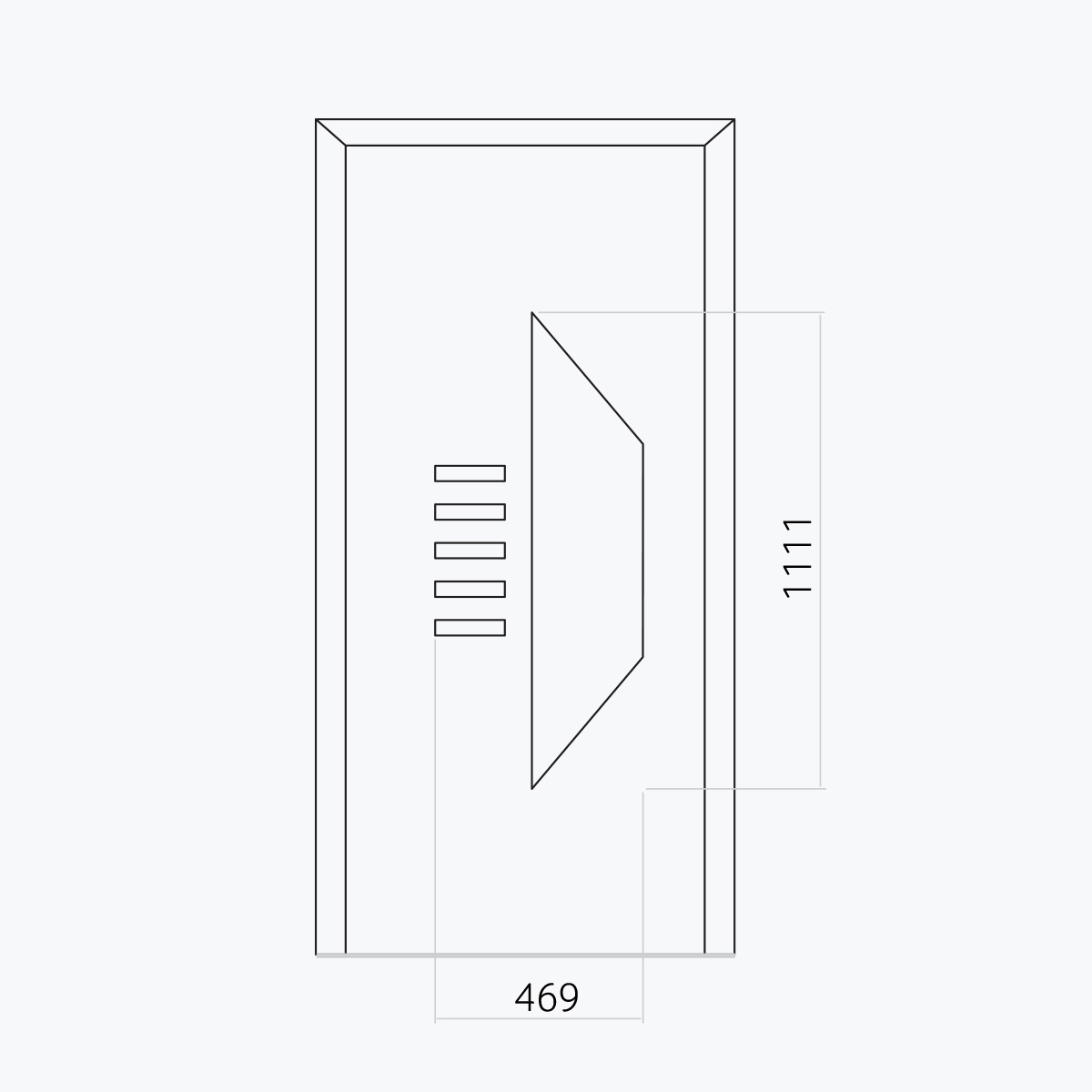 Aluline deurpanelen 496 ekoline 125
