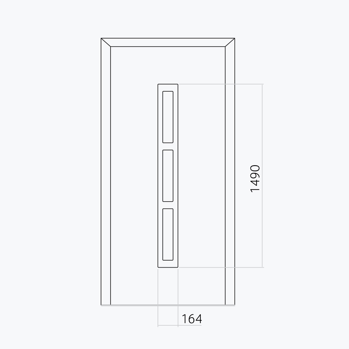 Aluline deurpanelen 503 ekoline 128