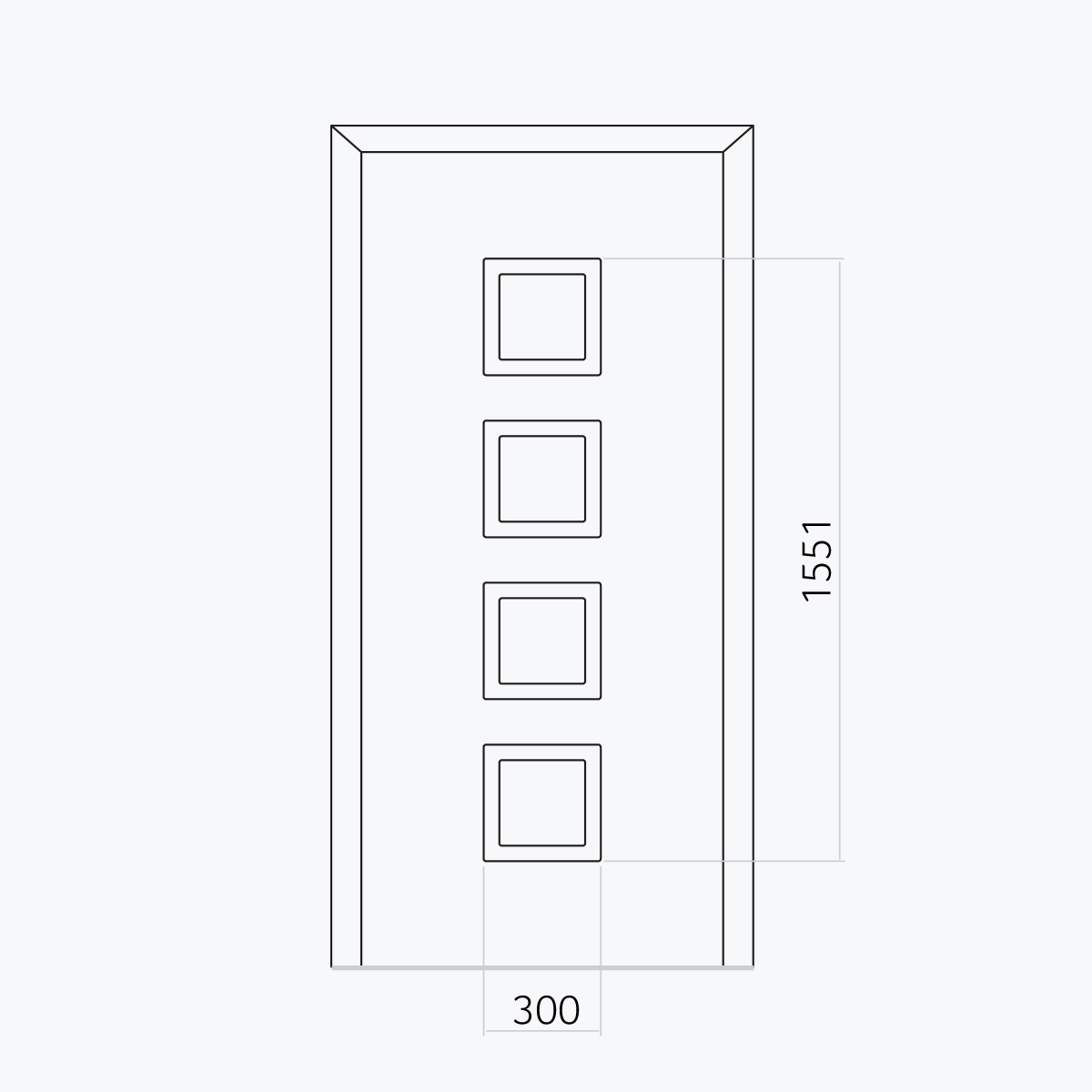 Aluline deurpanelen 508 ekoline 131
