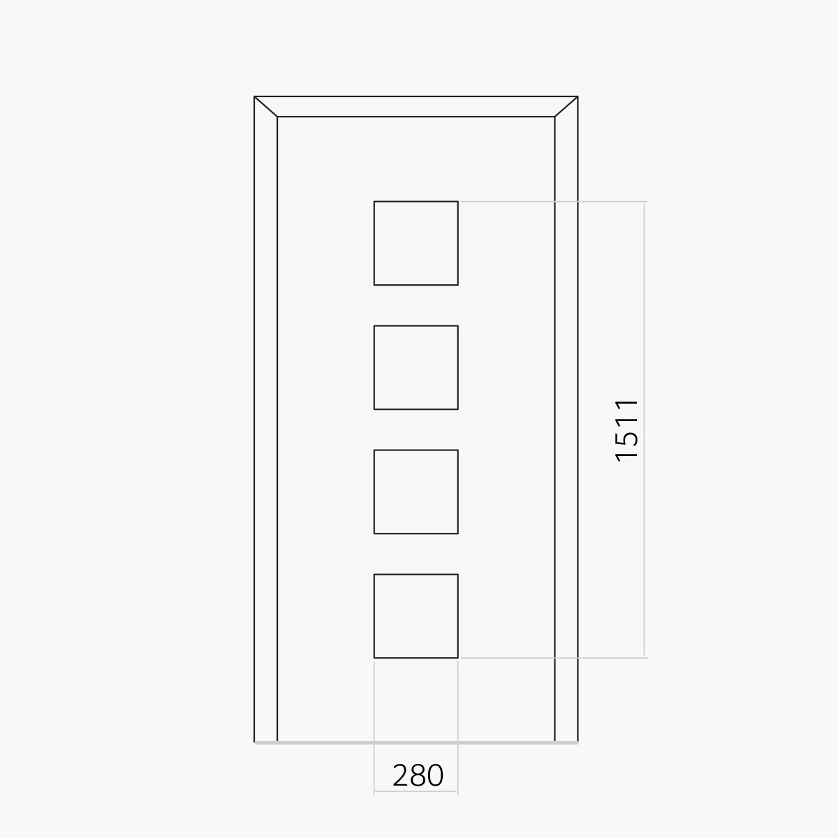 Aluline deurpanelen 507 ekoline 131