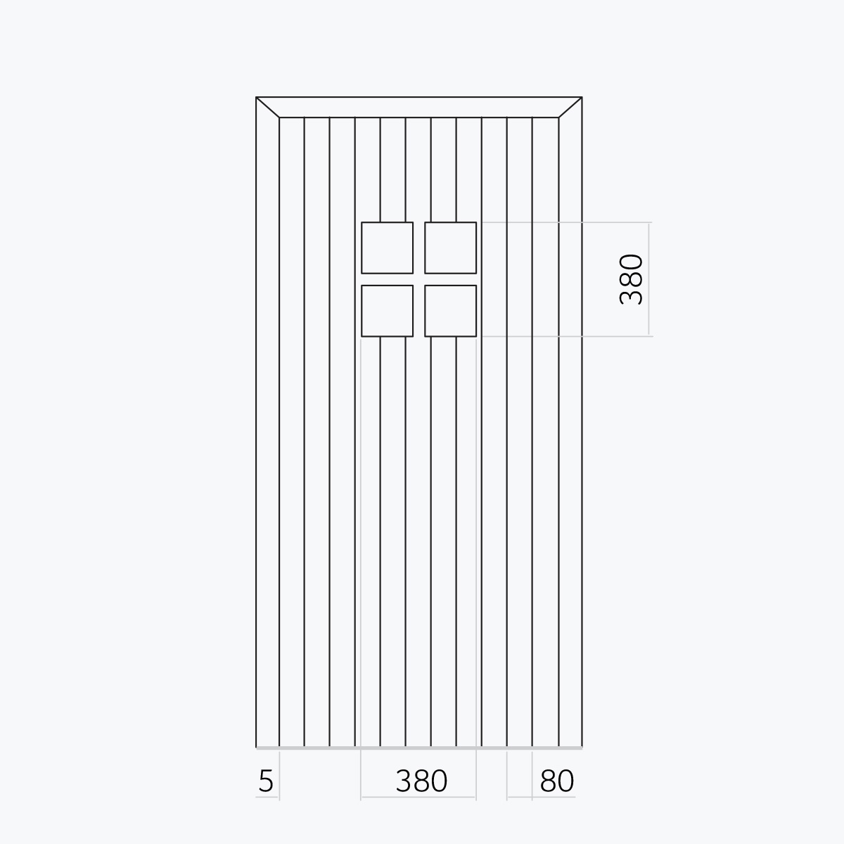 Aluline deurpanelen 512 ekoline 134