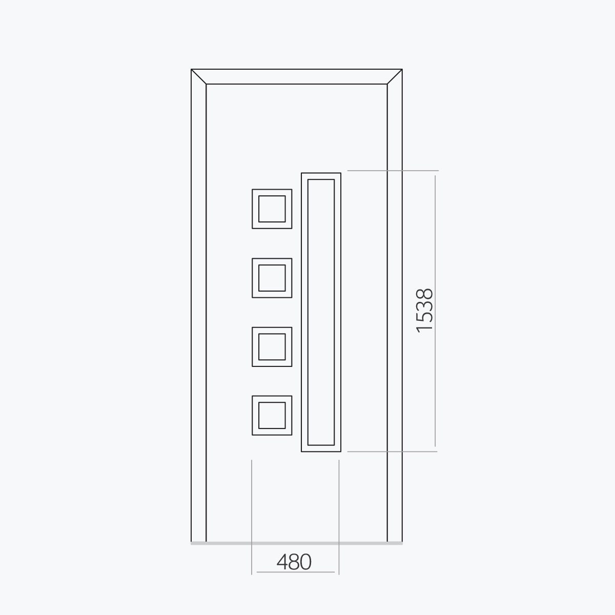 Aluline deurpanelen 291 ekoline 14