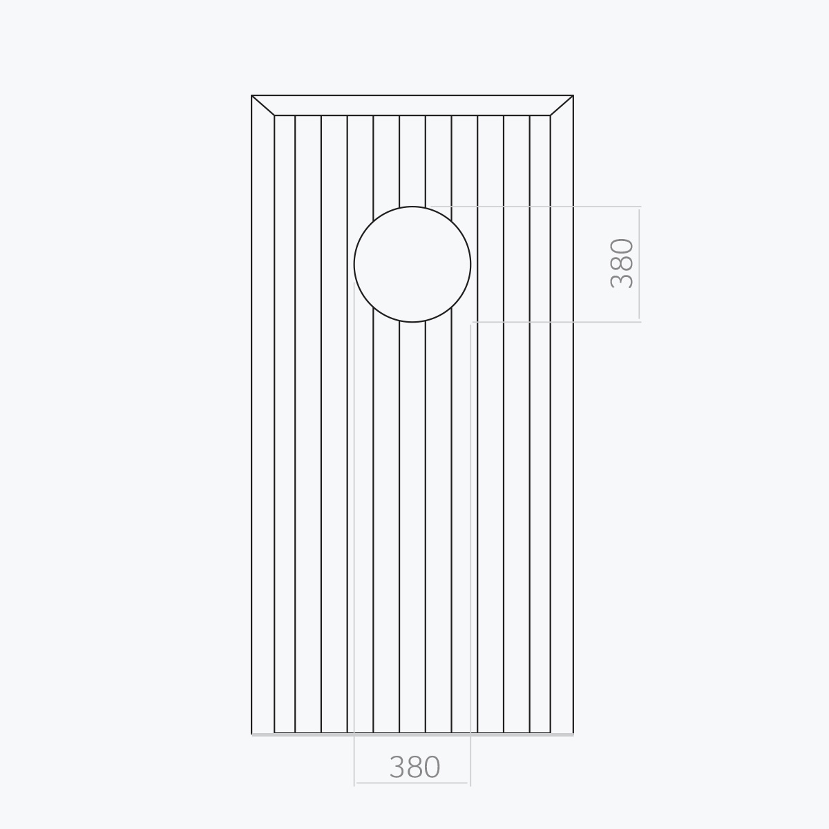 Aluline deurpanelen 522 ekoline 140