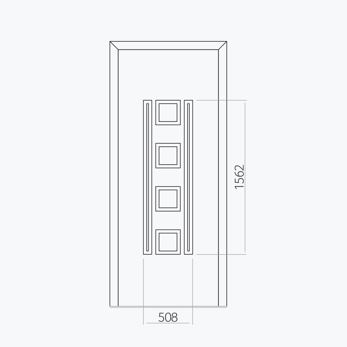 Aluline deurpanelen 295 ekoline 16