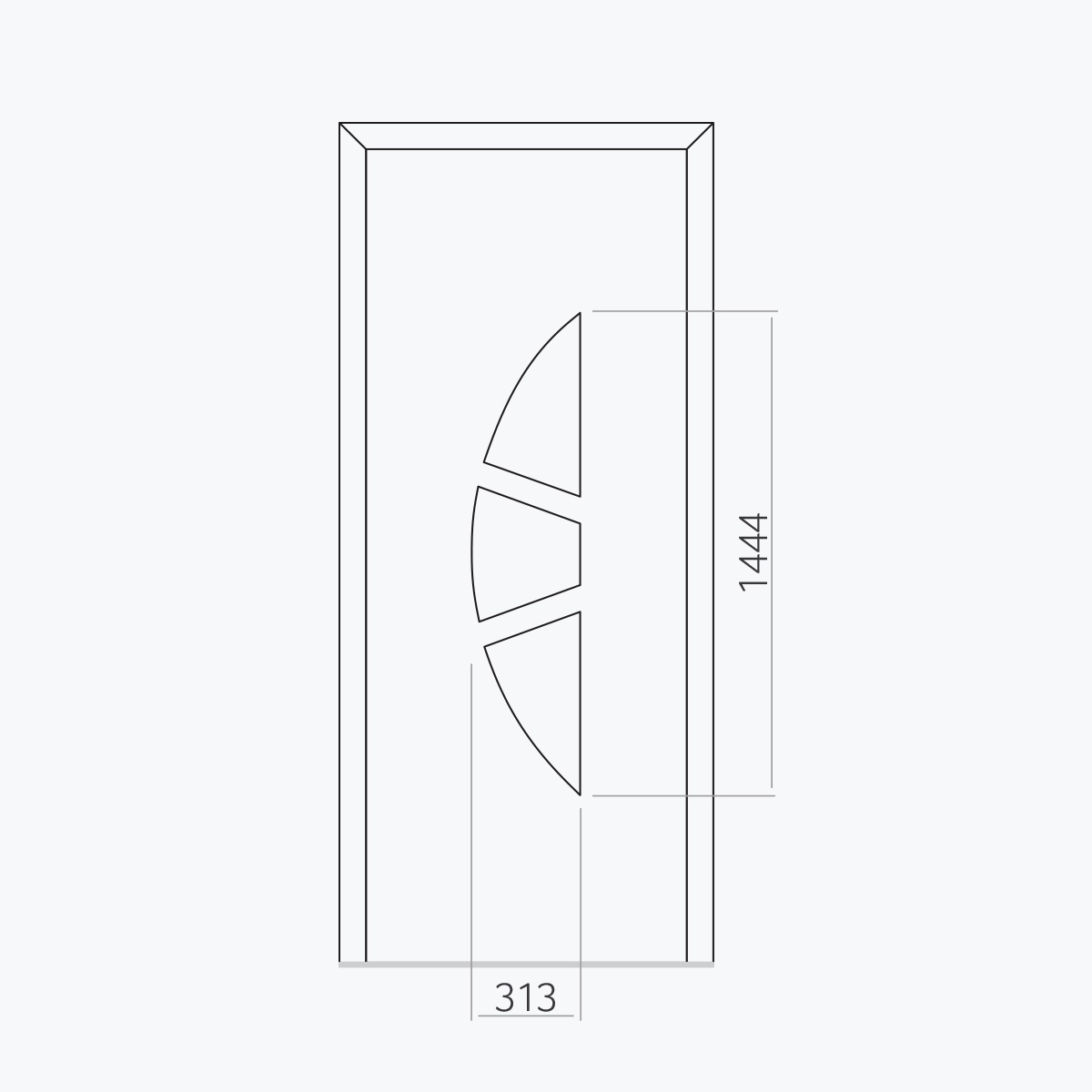Aluline deurpanelen 300 ekoline 19