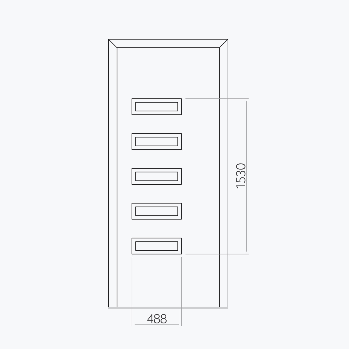 Aluline deurpanelen 303 ekoline 20