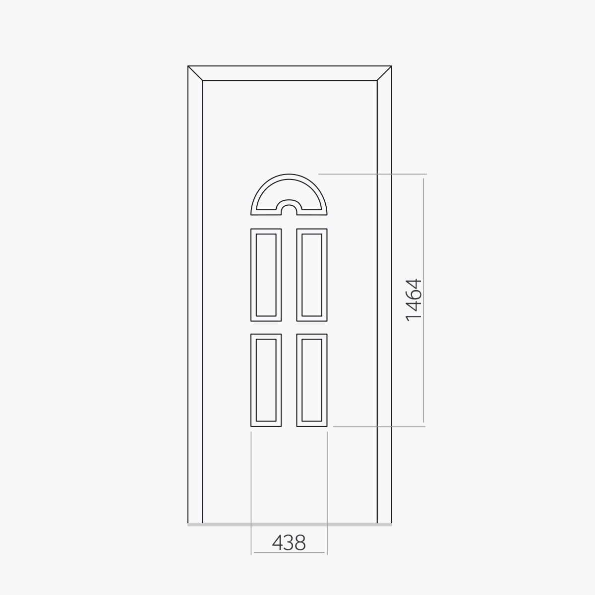 Aluline deurpanelen 305 ekoline 21
