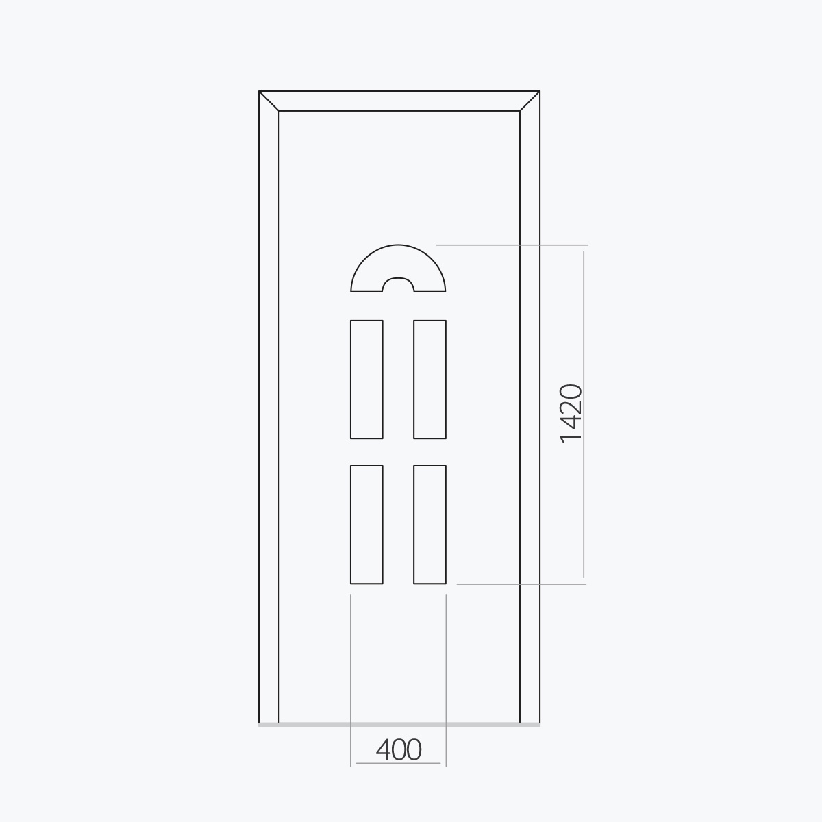 Aluline deurpanelen 304 ekoline 21