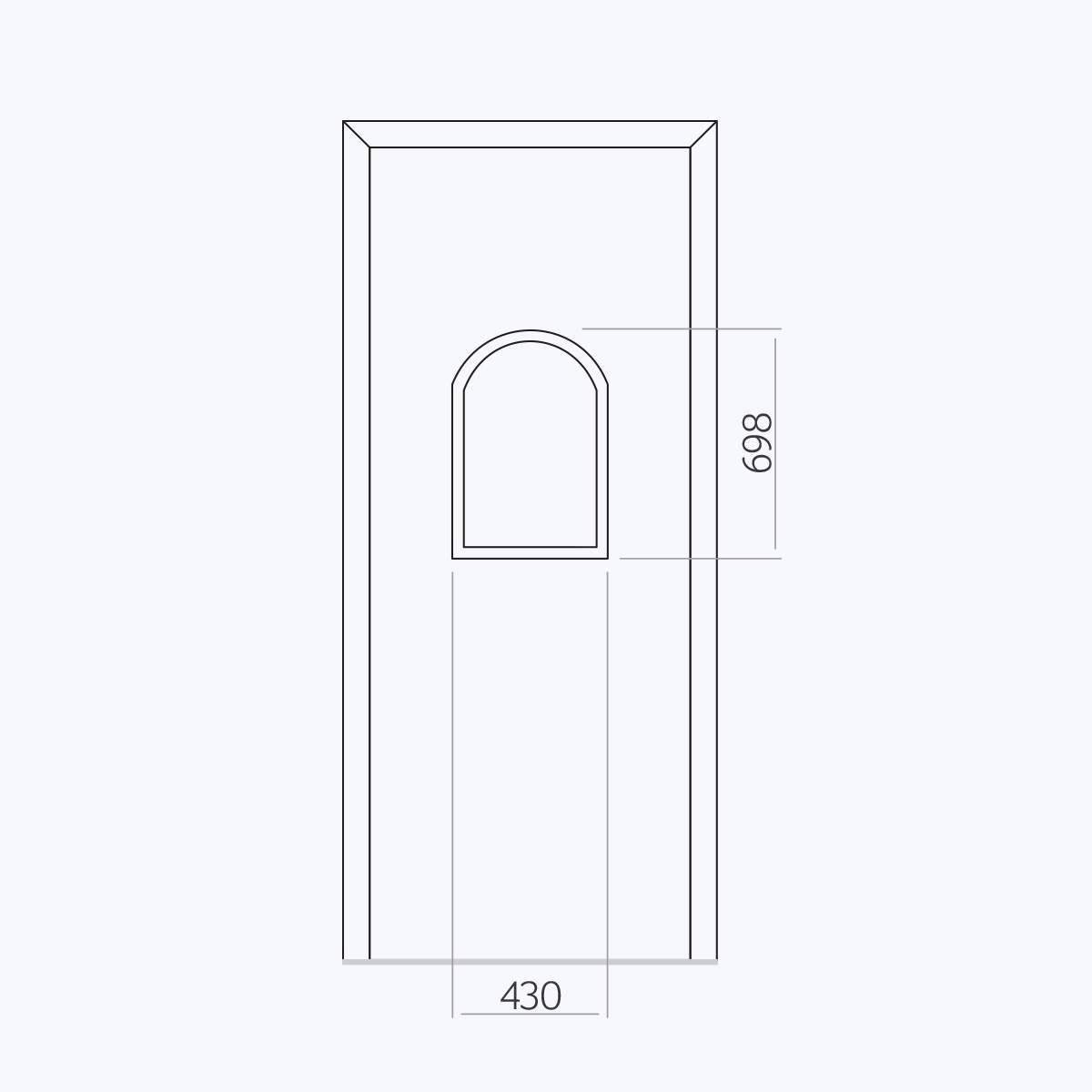 Aluline deurpanelen 307 ekoline 22