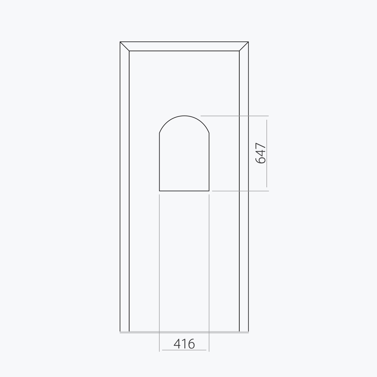 Aluline deurpanelen 306 ekoline 22