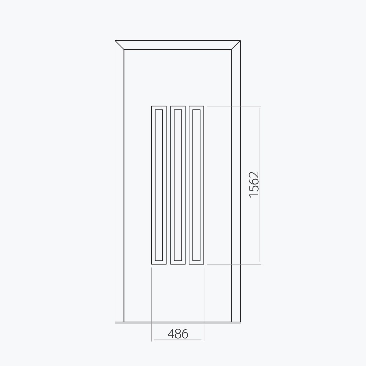 Aluline deurpanelen 311 ekoline 24
