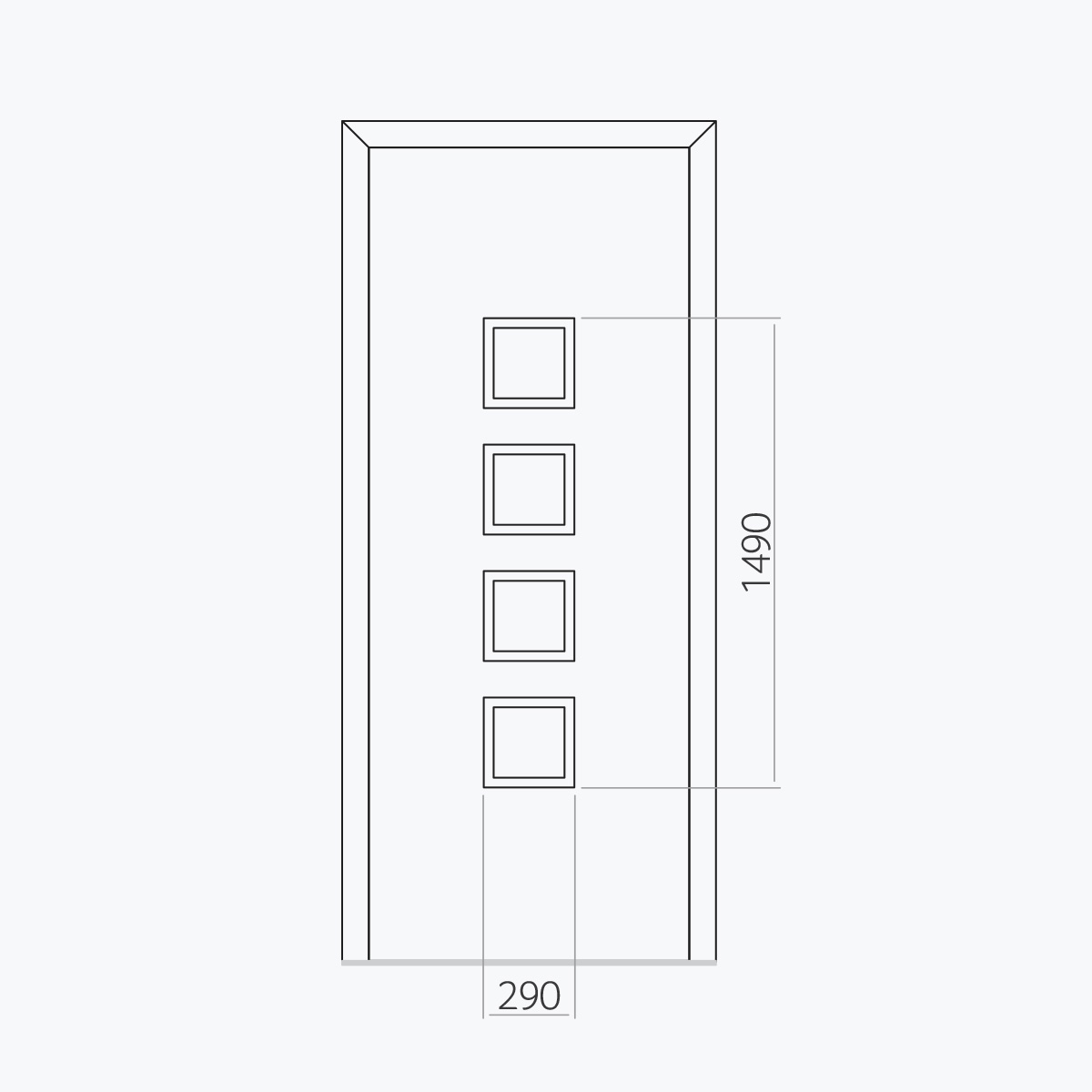 Aluline deurpanelen 313 ekoline 25