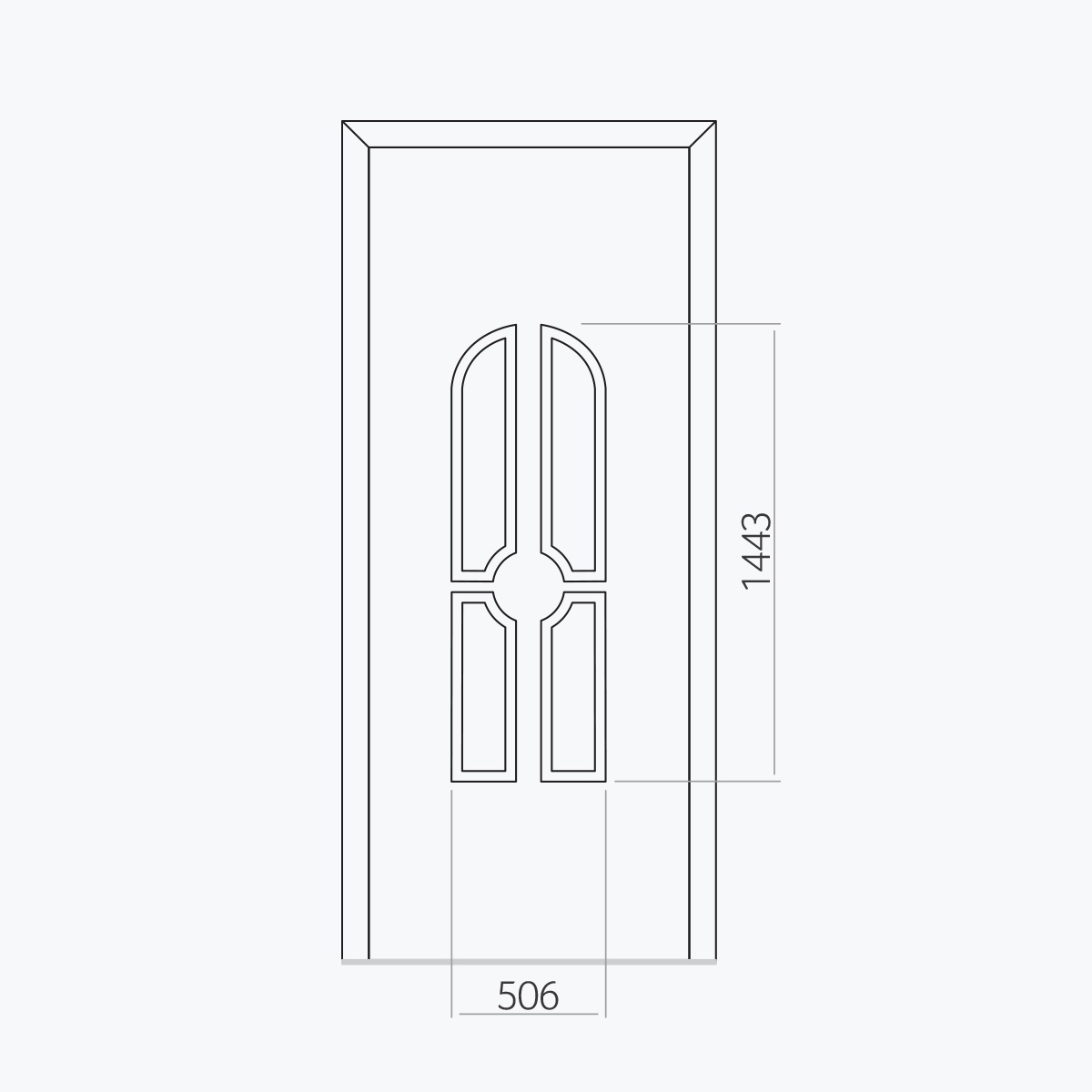 Aluline deurpanelen 317 ekoline 27