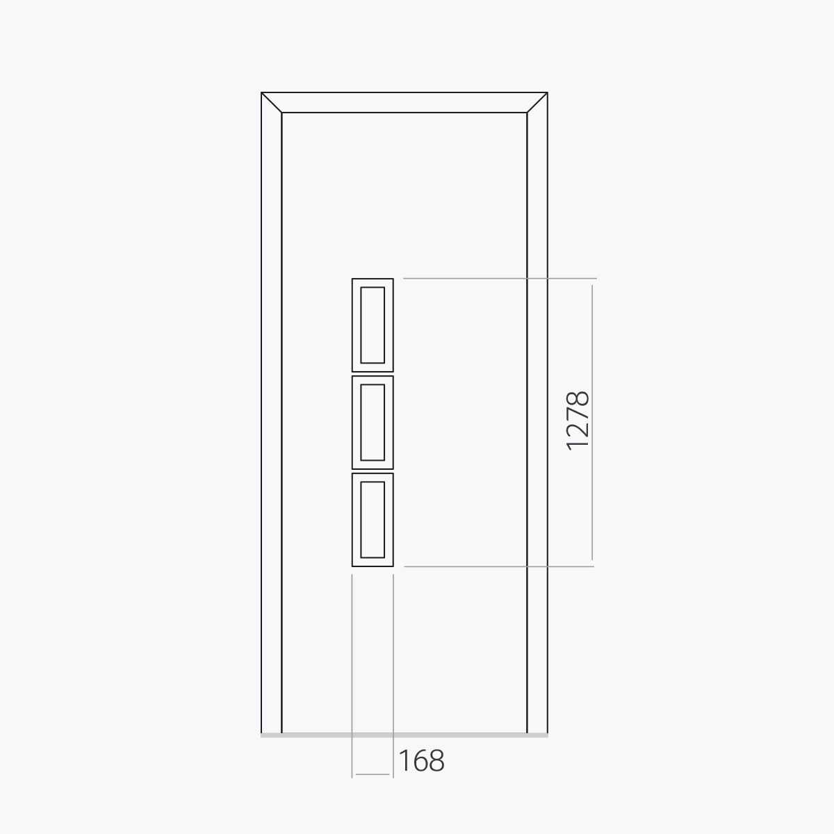 Aluline deurpanelen 319 ekoline 28