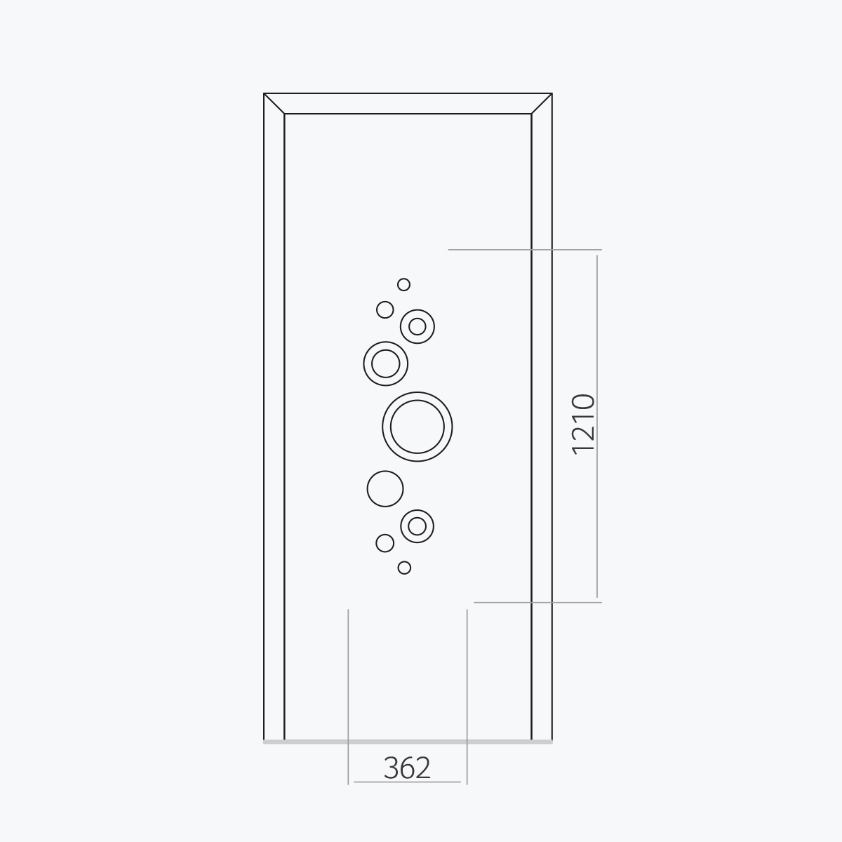Aluline deurpanelen 326 ekoline 32