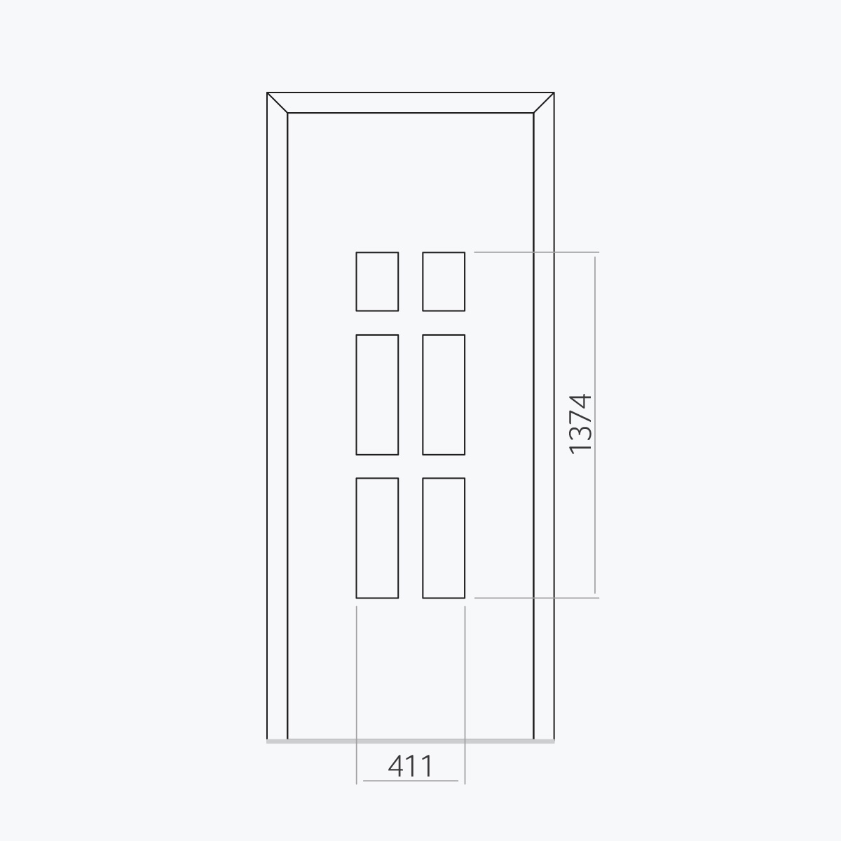Aluline deurpanelen 352 ekoline 46