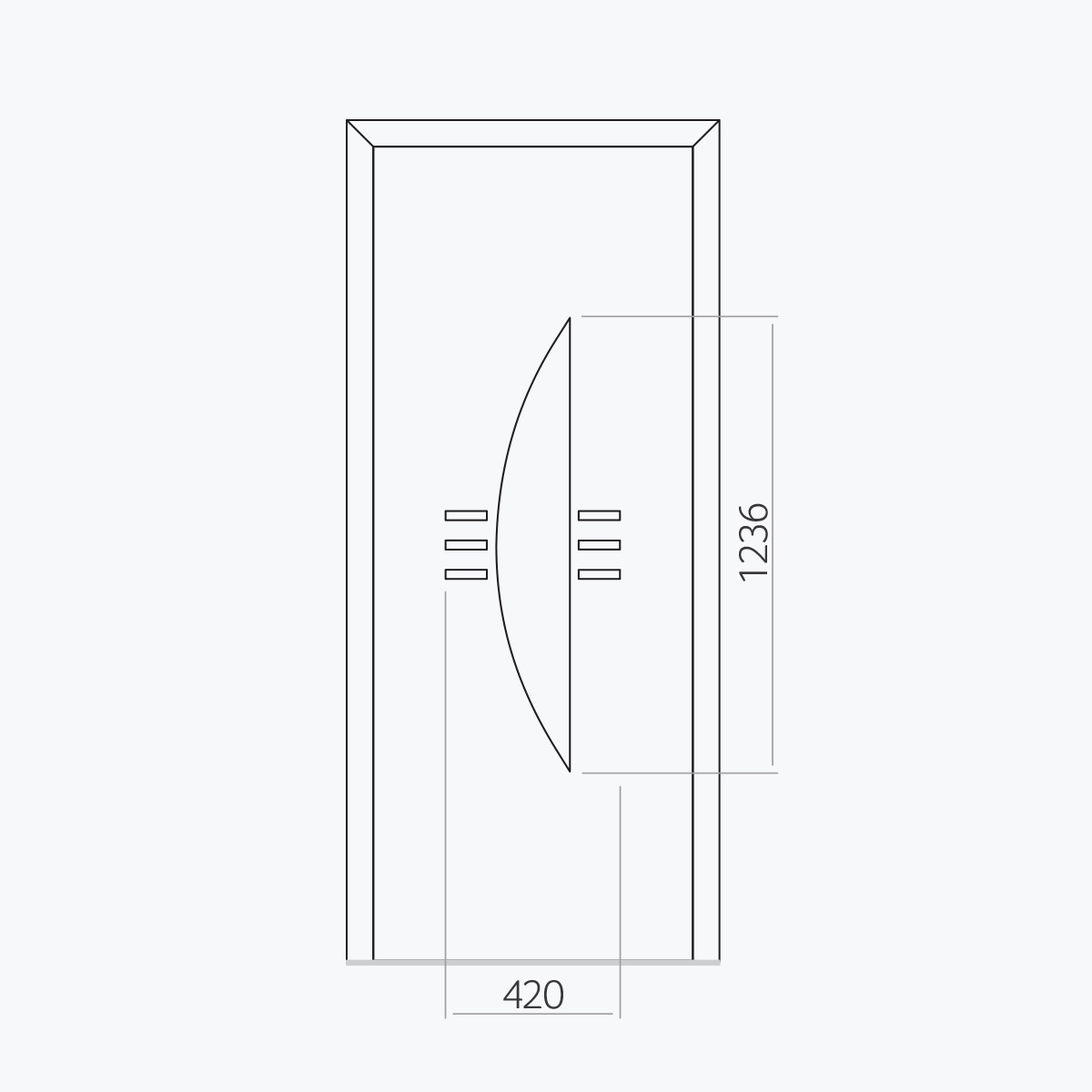 Aluline deurpanelen 356 ekoline 48