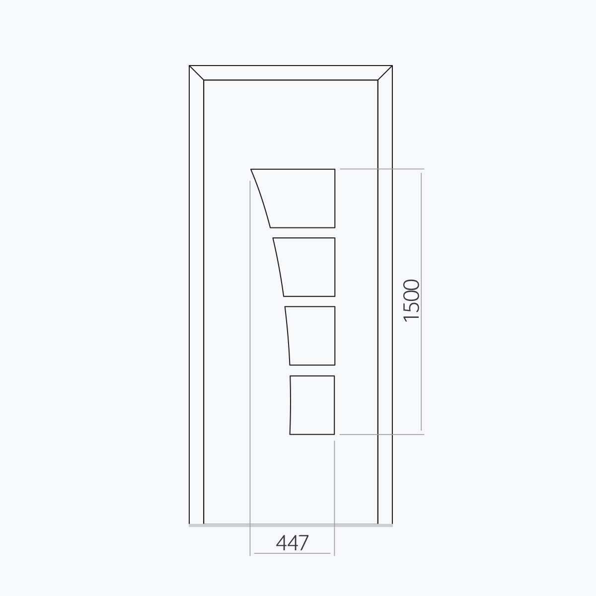 Aluline deurpanelen 364 ekoline 52