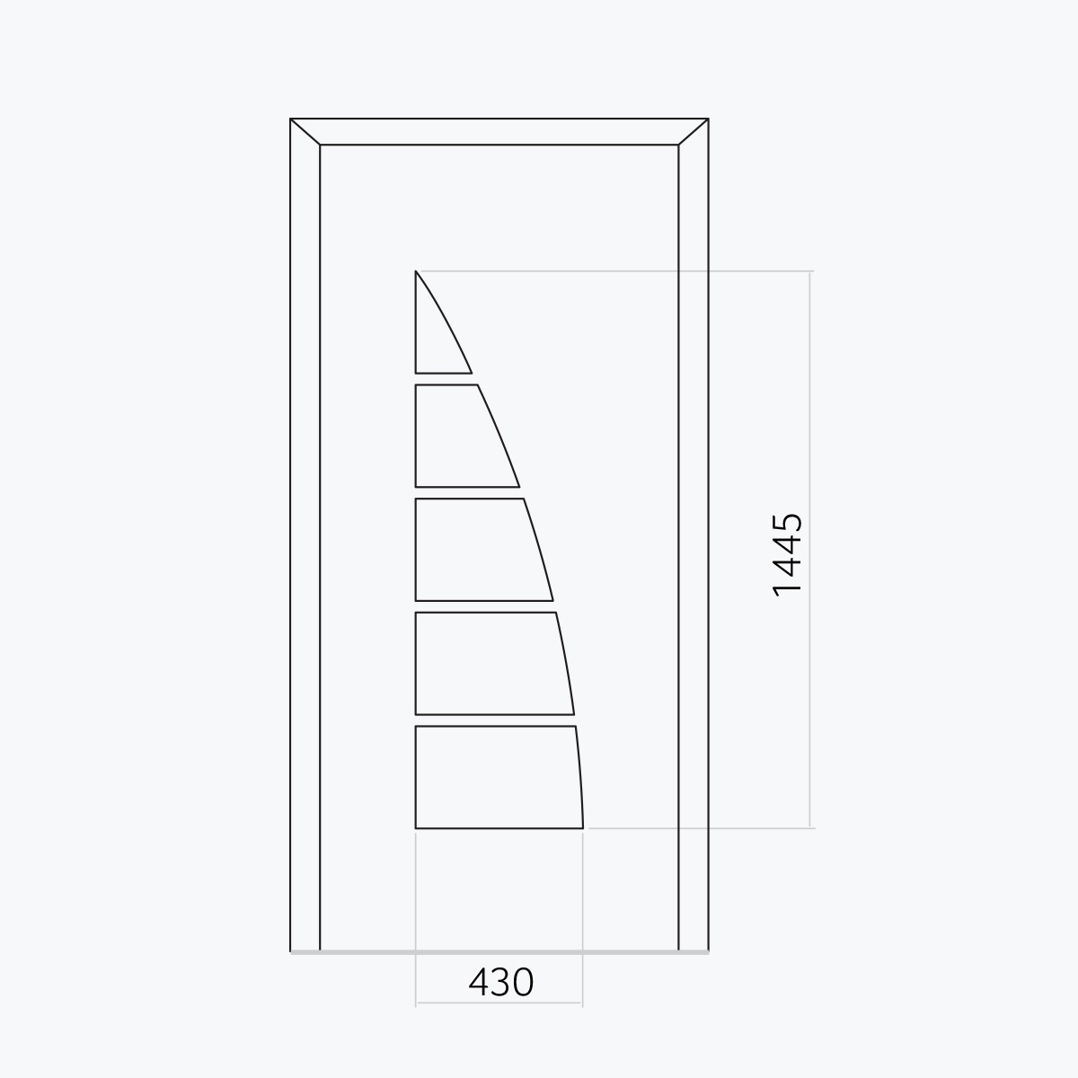 Aluline deurpanelen 370 ekoline 55