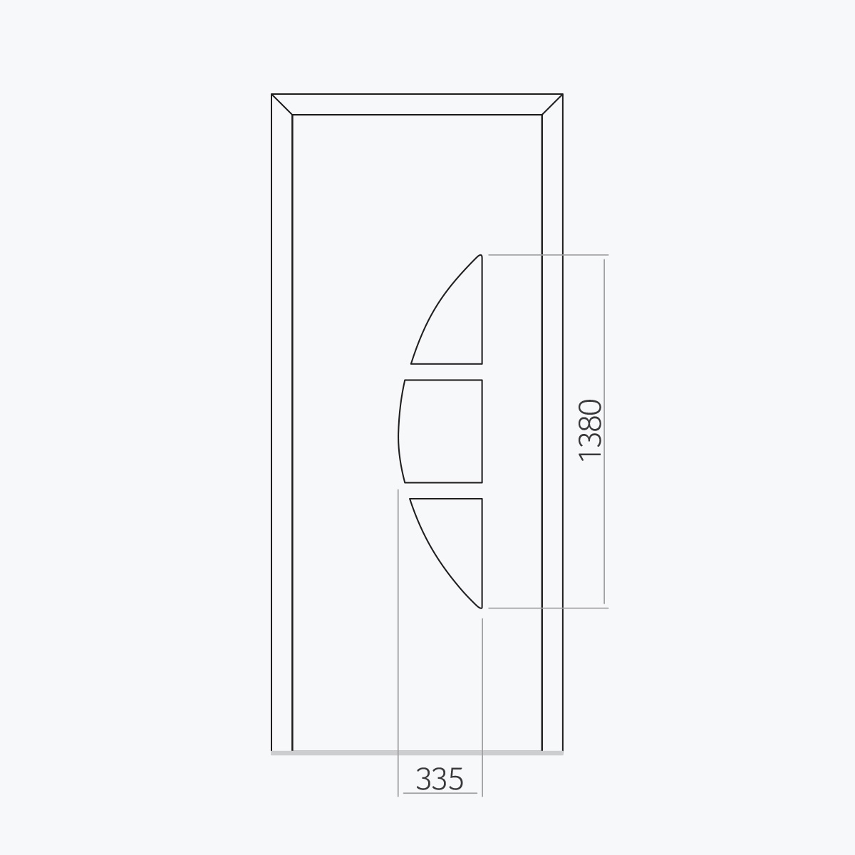 Aluline deurpanelen 371 ekoline 56