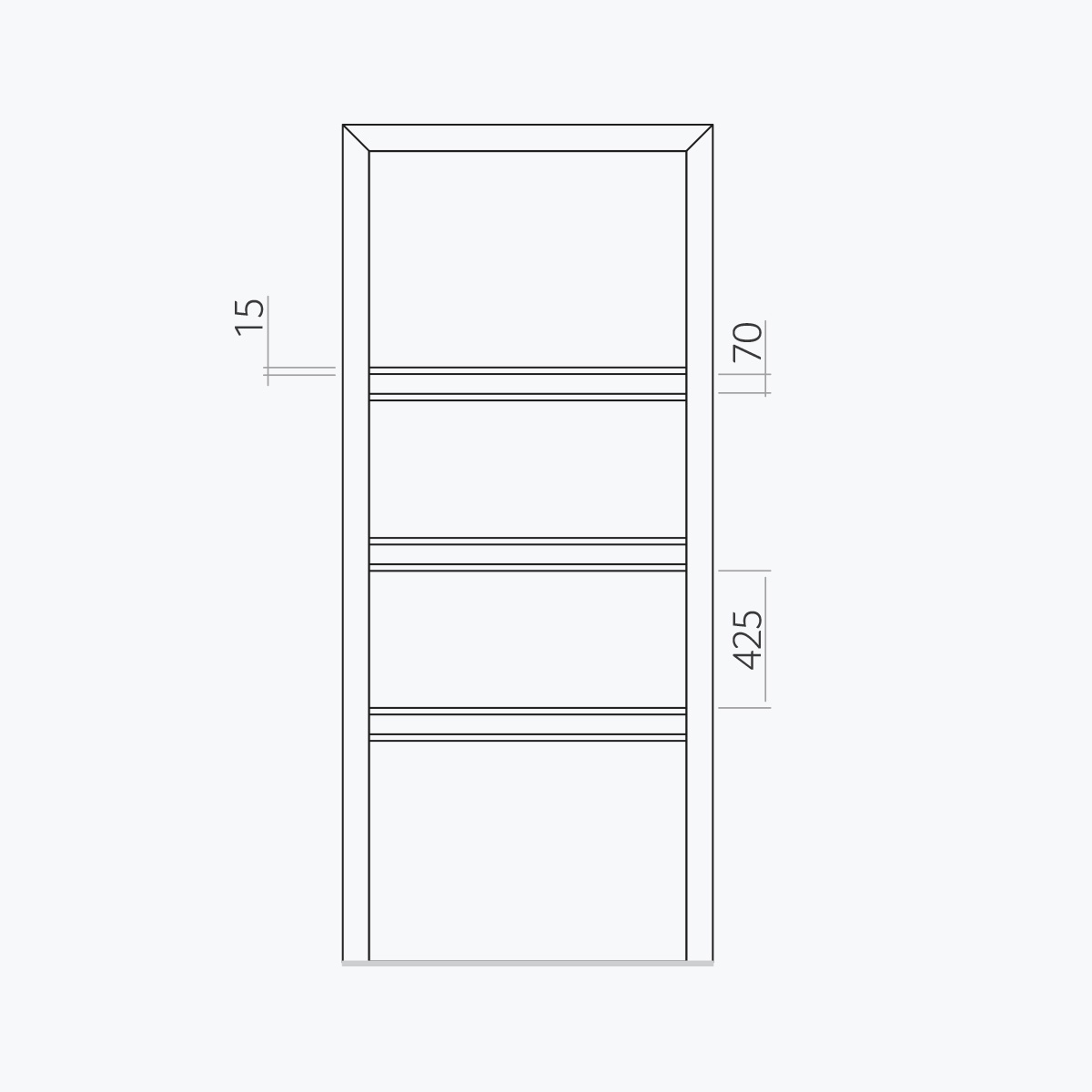 Aluline deurpanelen 375 ekoline 58