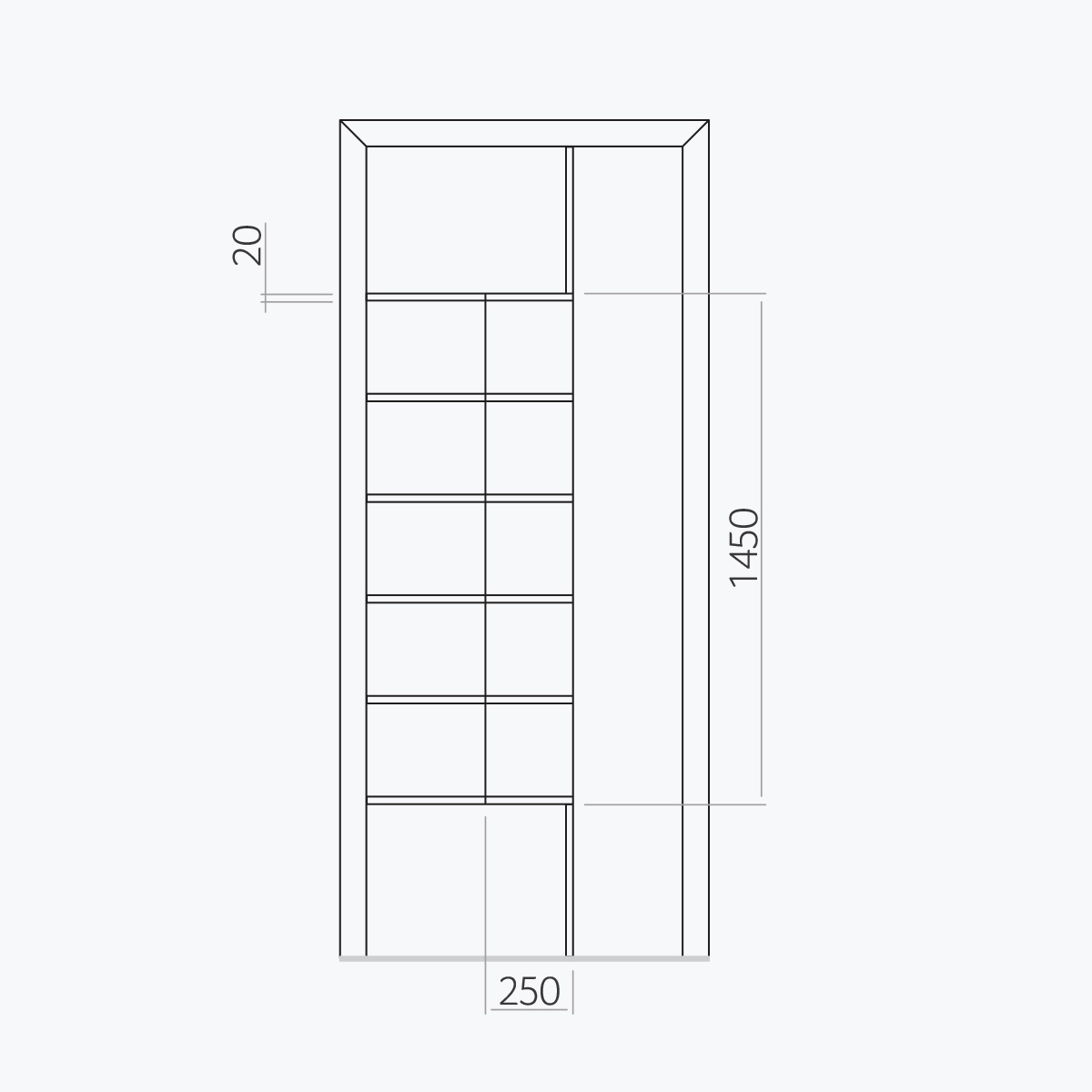 Aluline deurpanelen 383 ekoline 64