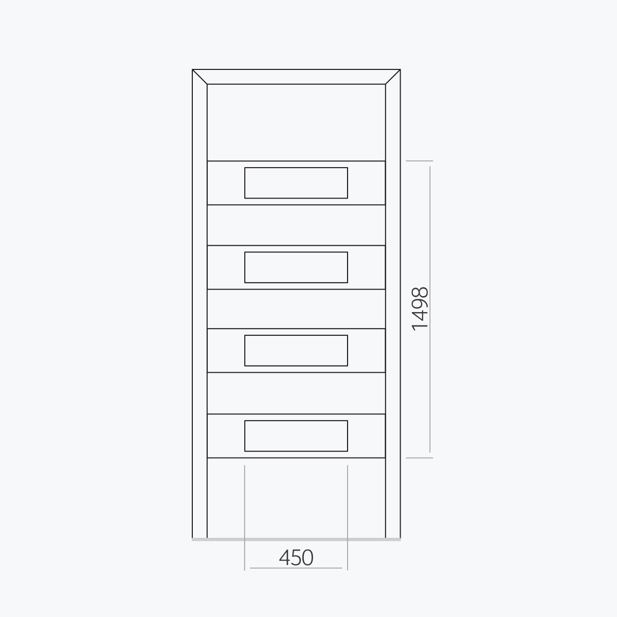 Aluline deurpanelen 385 ekoline 65