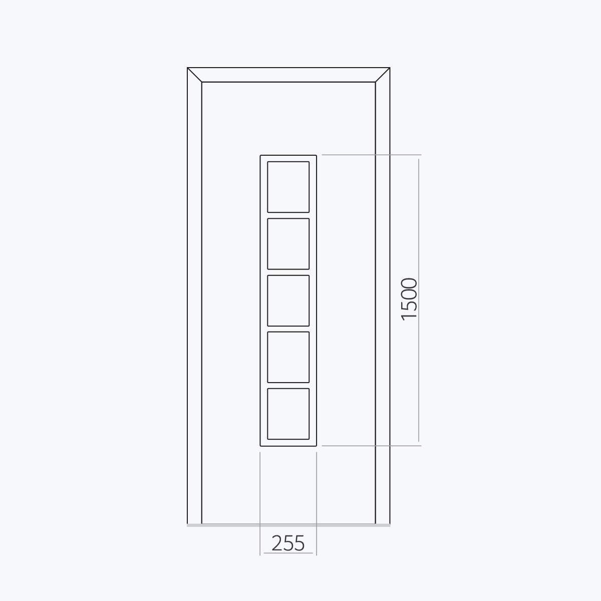 Aluline deurpanelen 393 ekoline 69