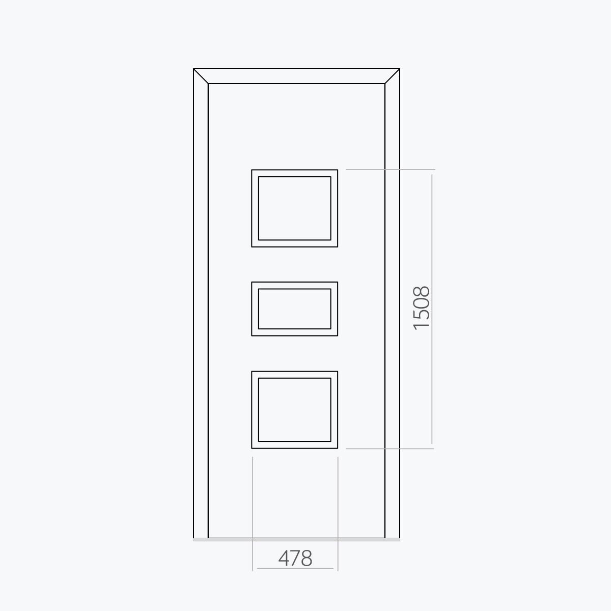 Aluline deurpanelen 279 ekoline 7