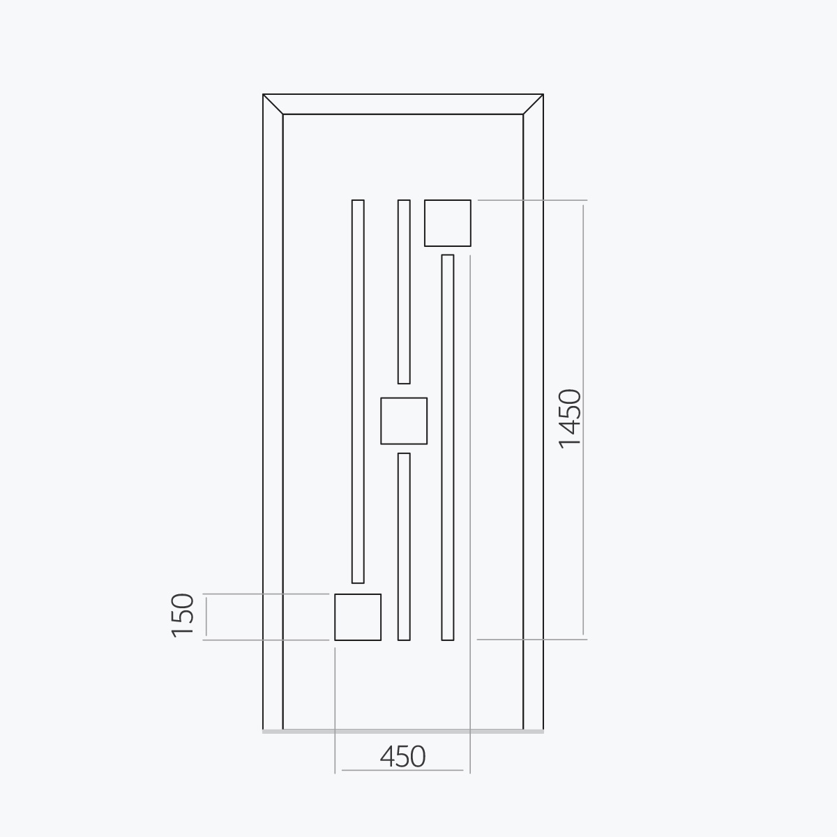 Aluline deurpanelen 395 ekoline 70