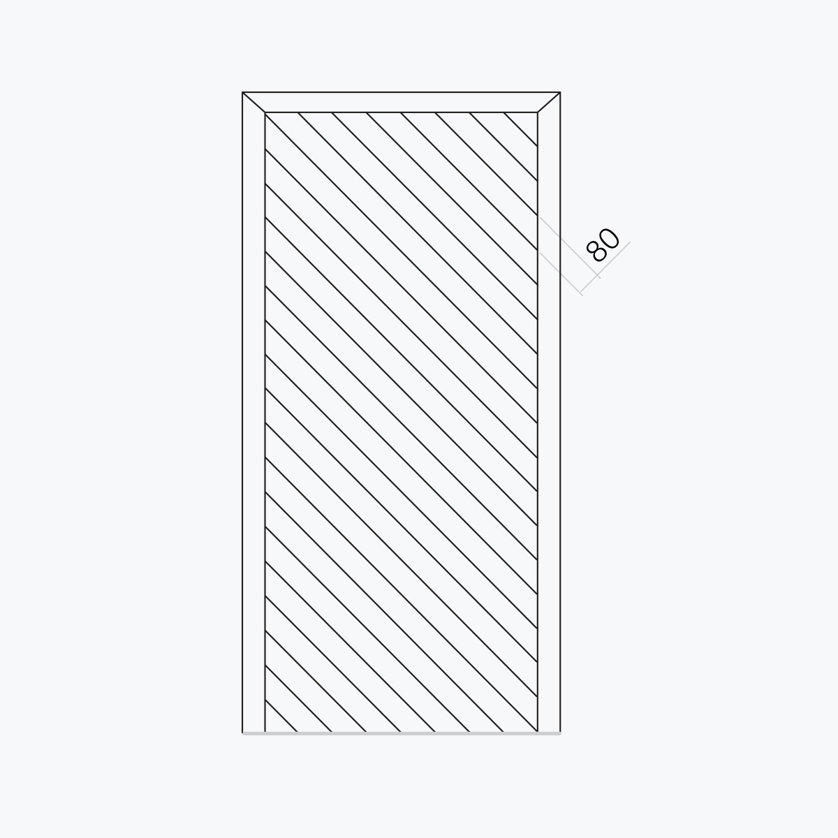 Aluline deurpanelen 401 ekoline 74