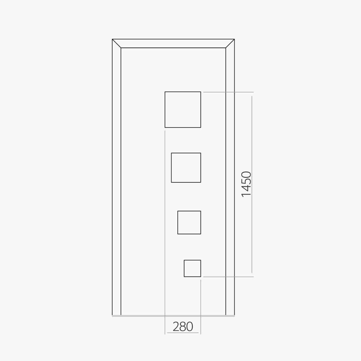 Aluline deurpanelen 405 ekoline 77