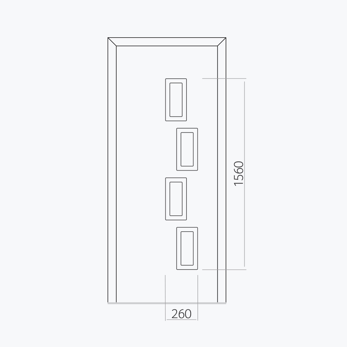 Aluline deurpanelen 410 ekoline 79
