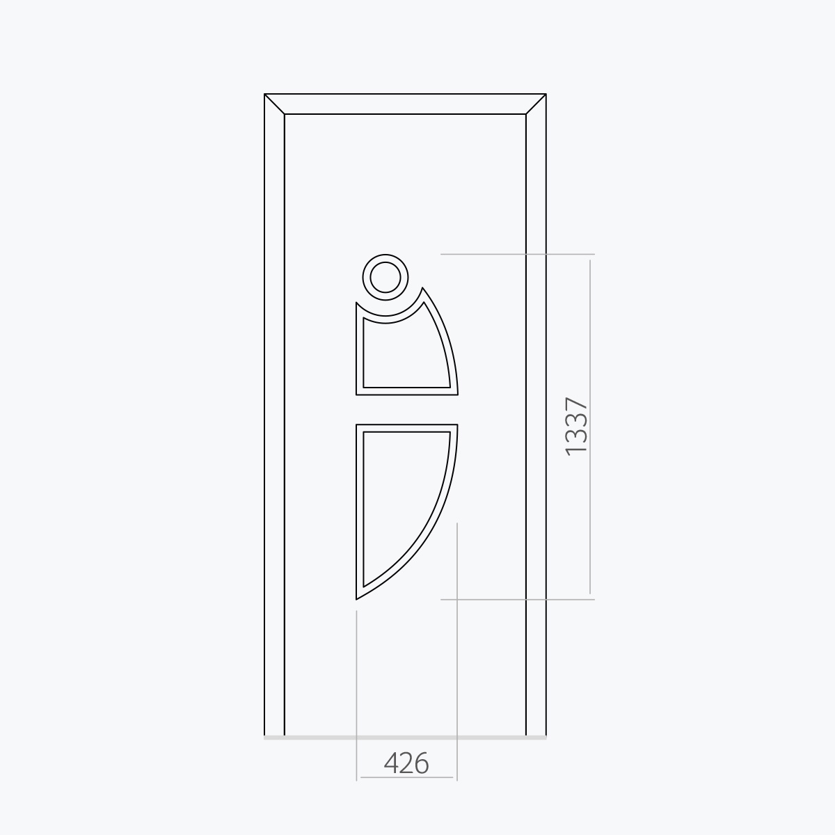 Aluline deurpanelen 281 ekoline 8