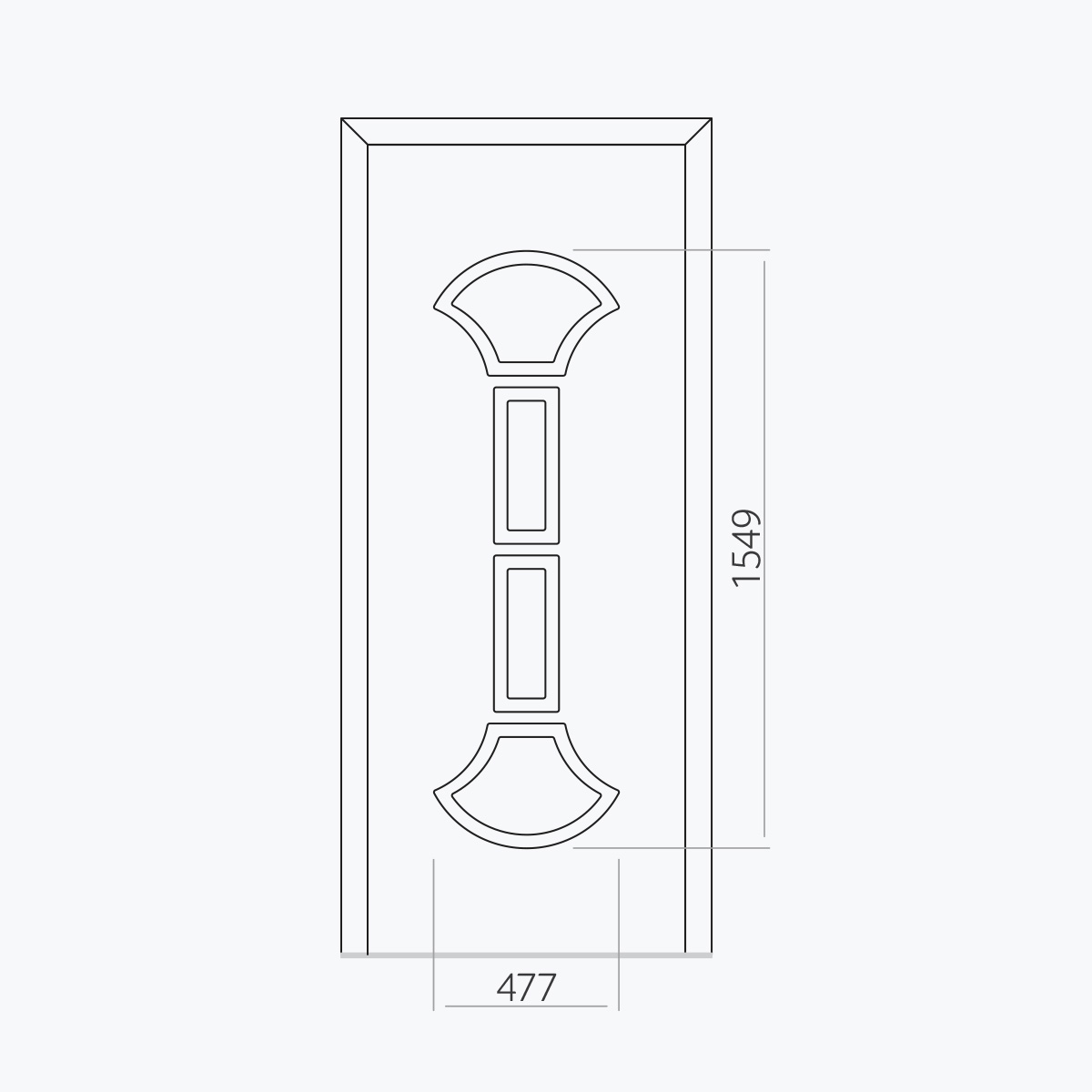 Aluline deurpanelen 412 ekoline 80