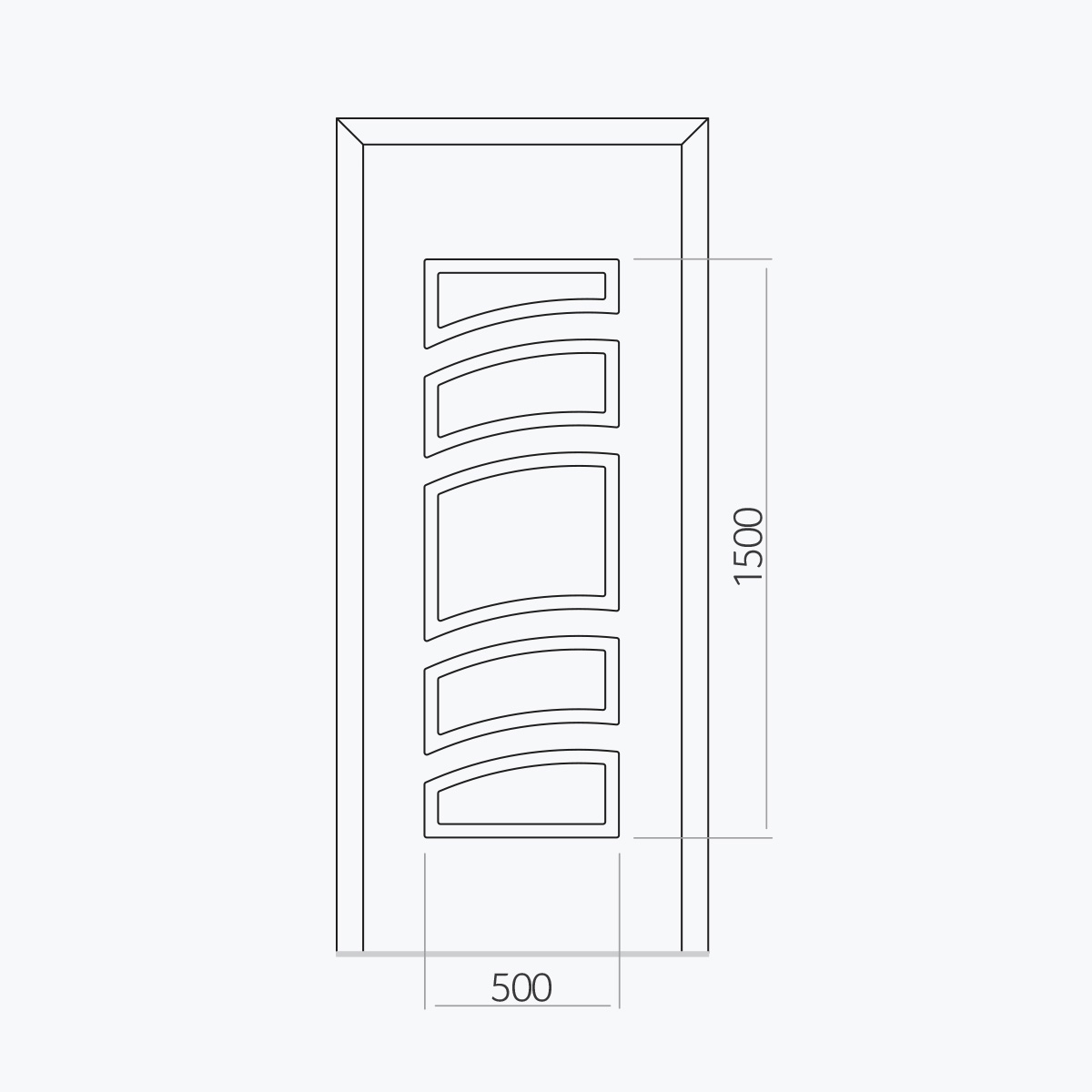 Aluline deurpanelen 418 ekoline 83