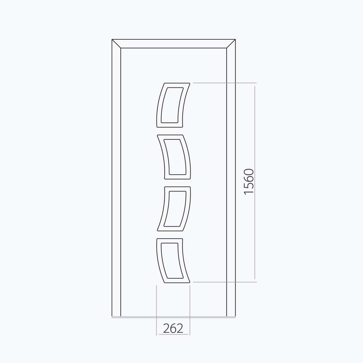 Aluline deurpanelen 422 ekoline 85