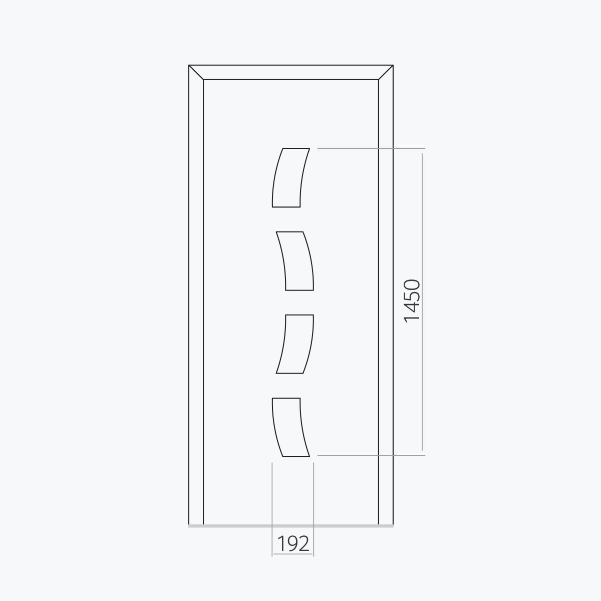 Aluline deurpanelen 421 ekoline 85