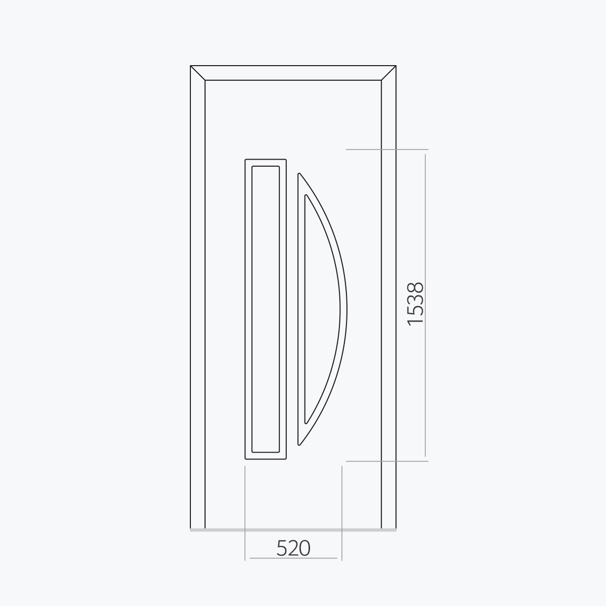 Aluline deurpanelen 424 ekoline 86
