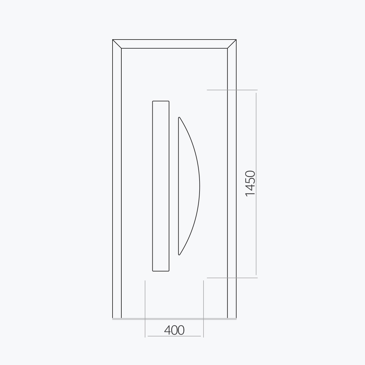 Aluline deurpanelen 423 ekoline 86